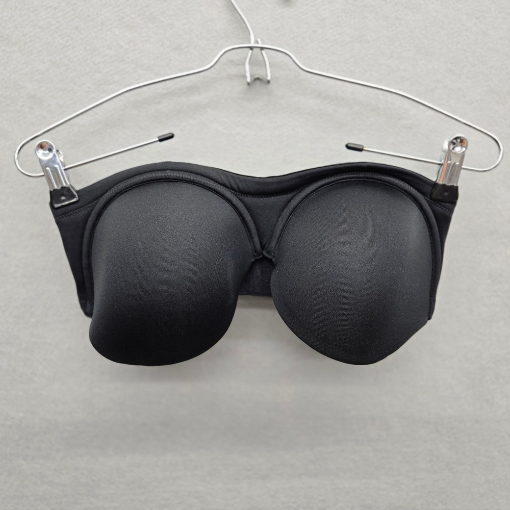 Wacoal Red Carpet Strapless Underwire Bra Black Full Figure Support Size 34DD